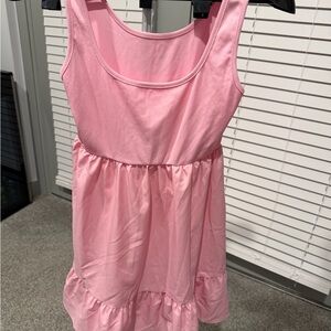 Charming Pink Sleeveless Dress